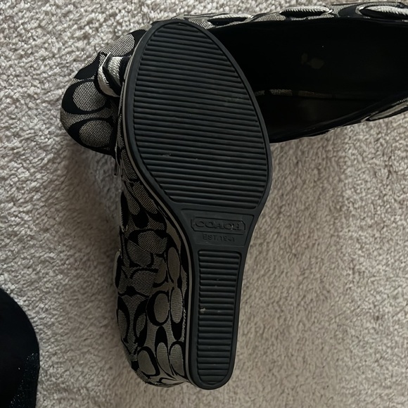 Coach black and white wedge heels - Picture 5 of 6